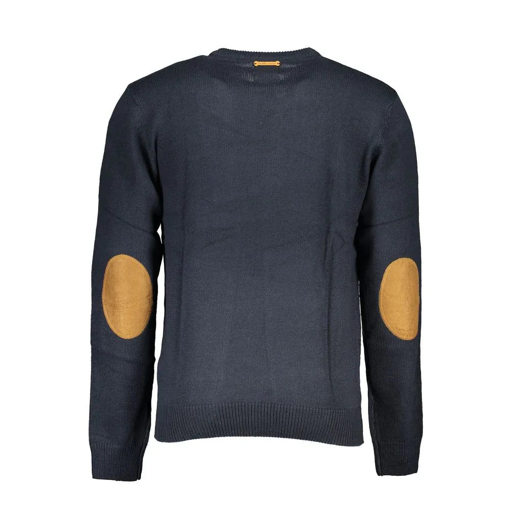 Gianmarco Venturi Blue Cotton Men's Sweater - Zeiniez
