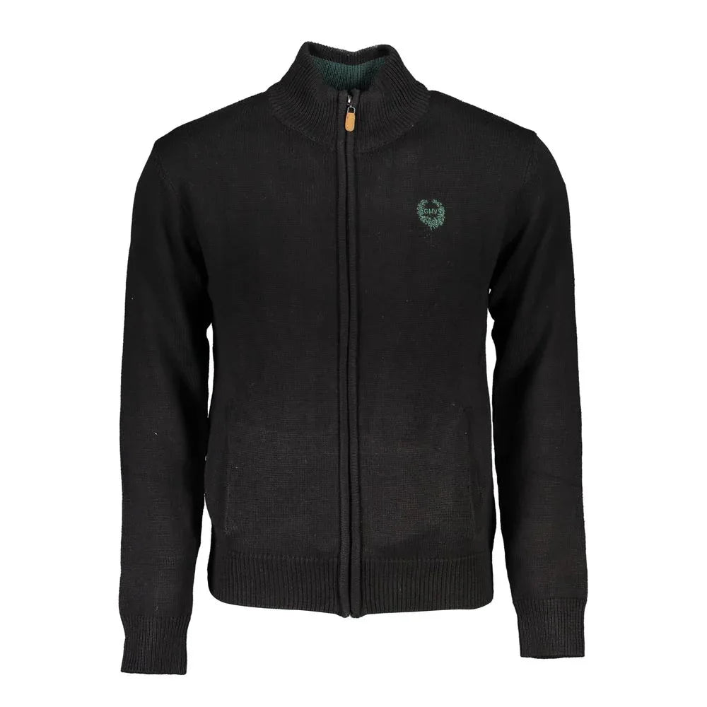 Gianmarco Venturi Black Cotton Men's Cardigan - Zeiniez