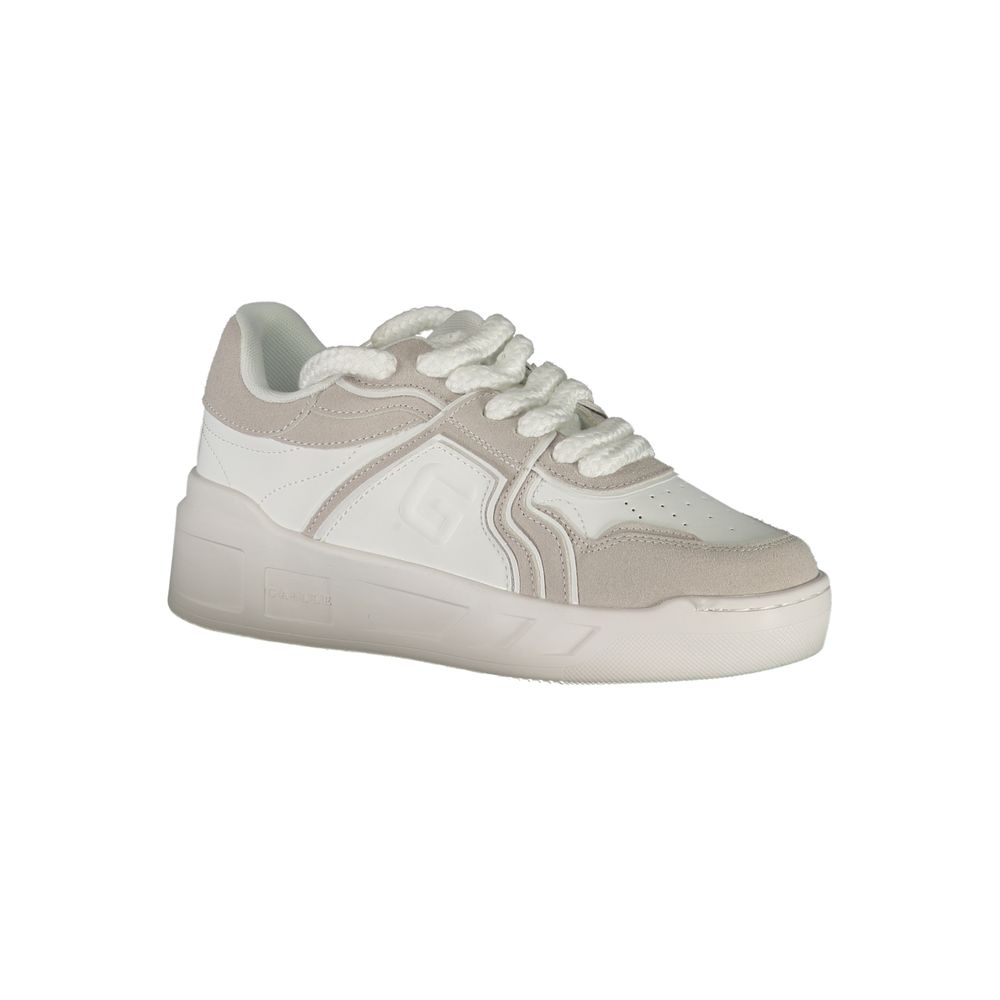Gaelle Paris Bianco Polyurethane Women Sneaker - Zeiniez