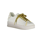 Gaelle Paris Bianco Polyurethane Women Sneaker - Zeiniez
