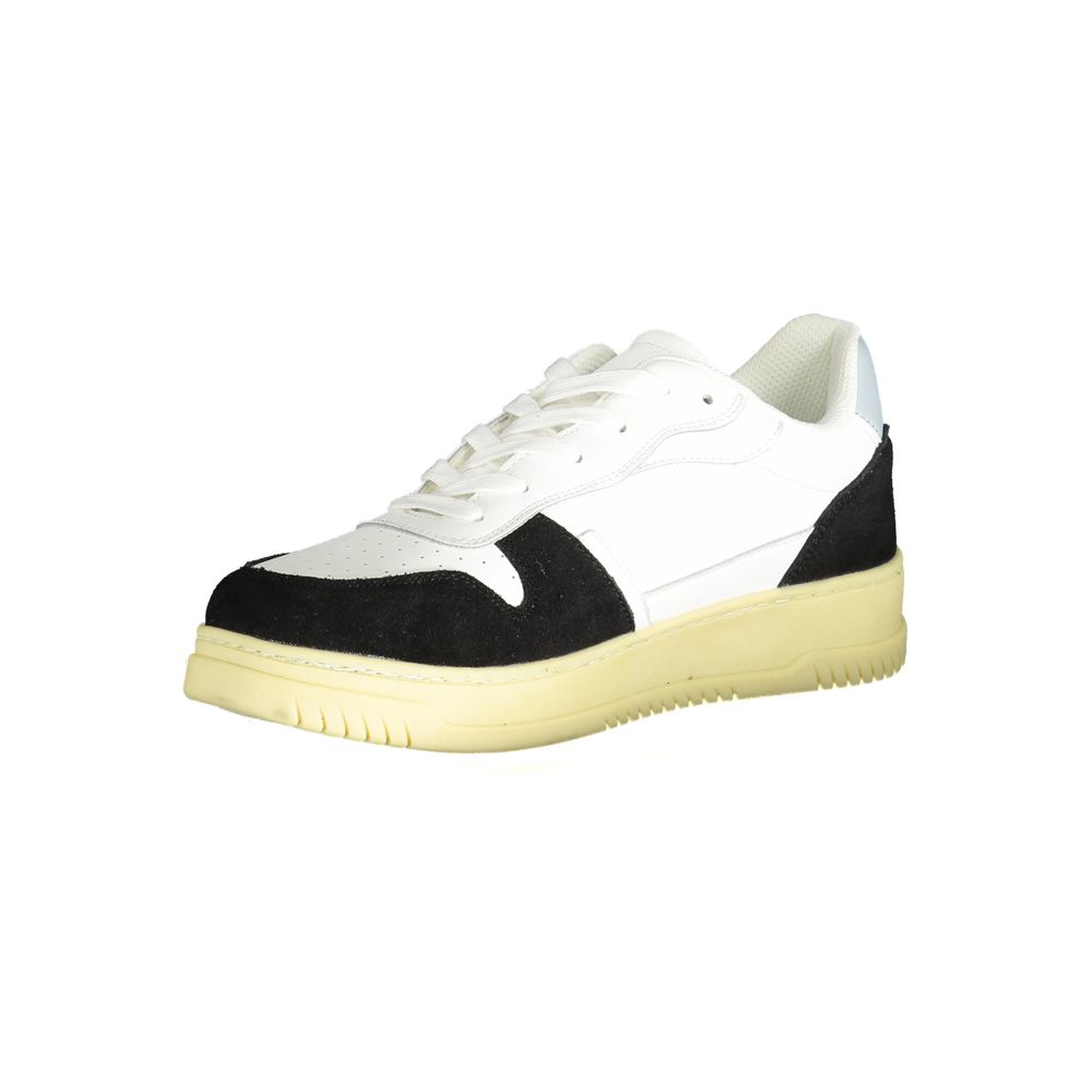 Gaelle Paris White Polyurethane Men Sneaker - Zeiniez