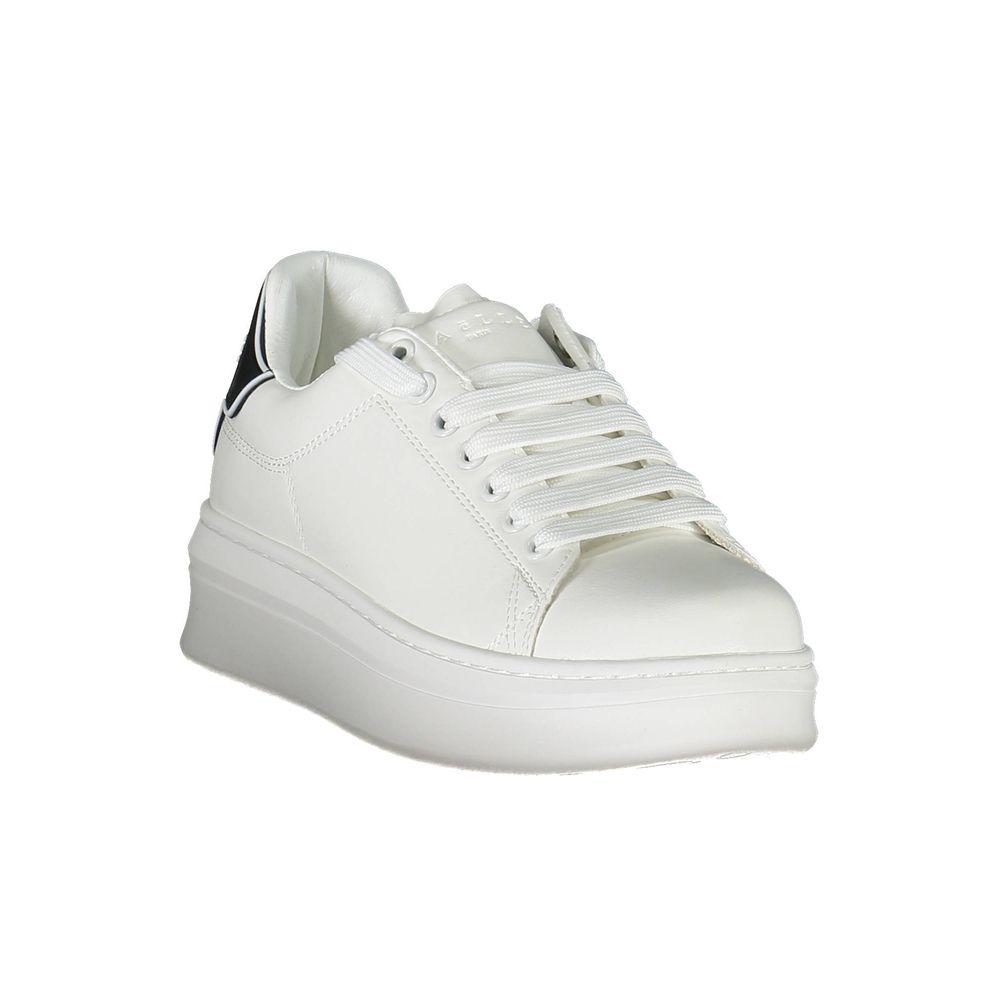 Gaelle Paris Bianco Polyurethane Women Sneaker - Zeiniez
