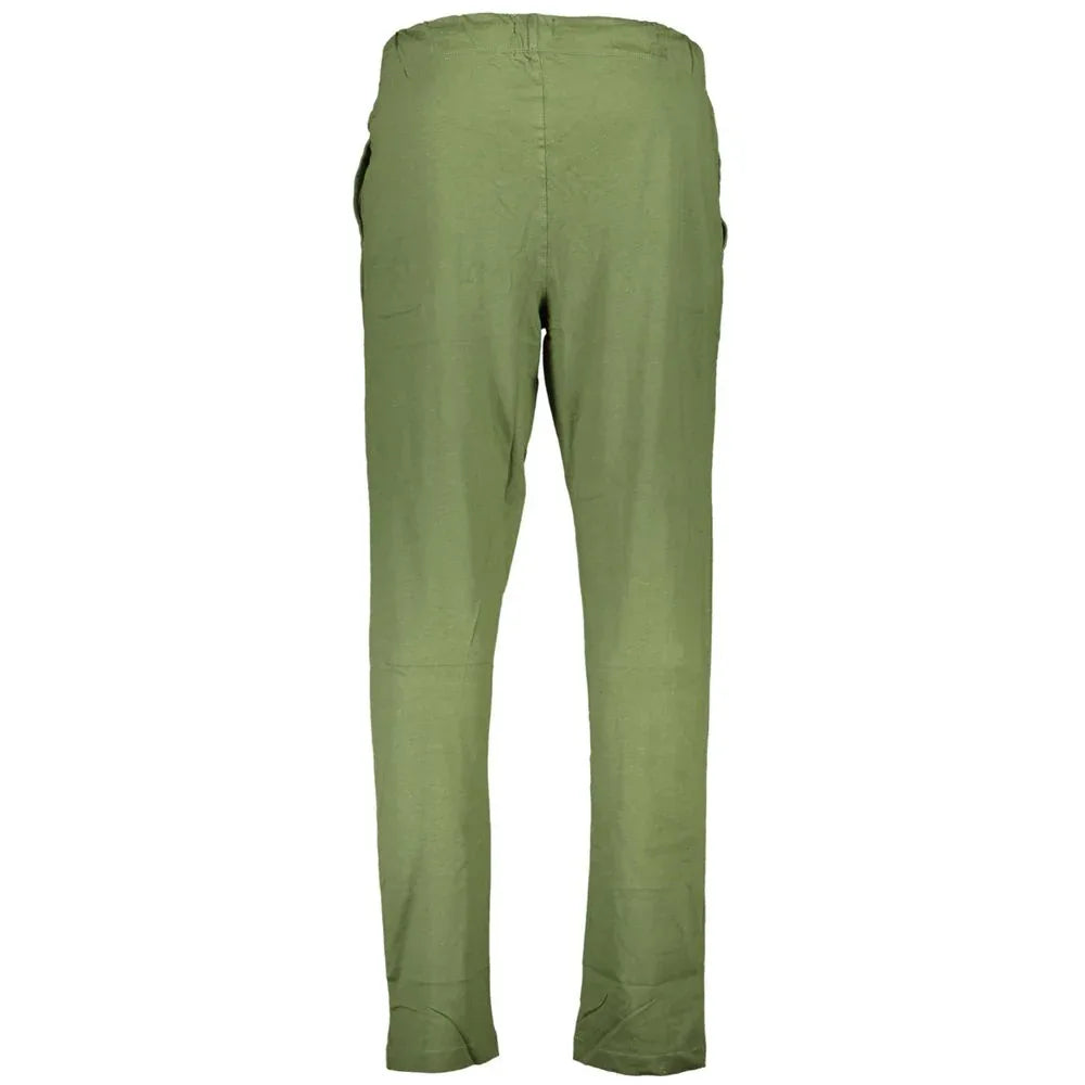 Gianmarco Venturi Verde Cotton Men's Sport Trouser - Zeiniez