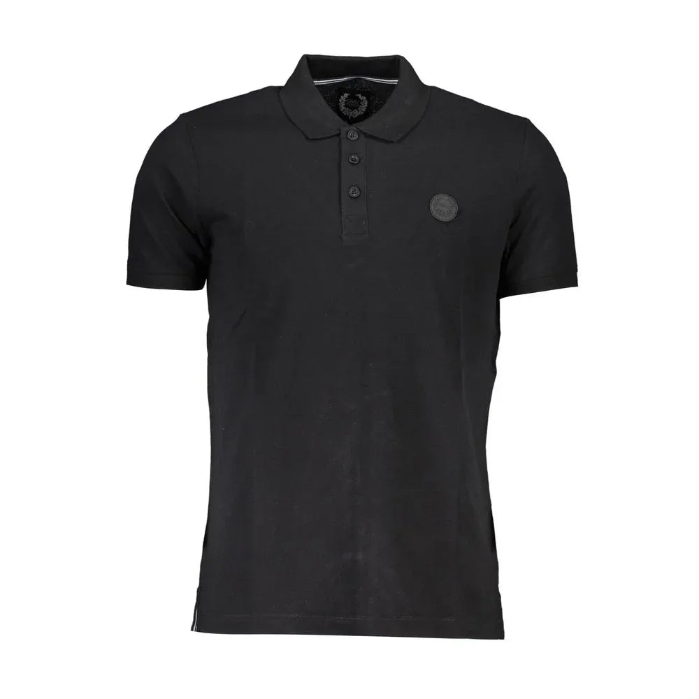Gianmarco Venturi Black Cotton Men's Polo Shirt - Zeiniez