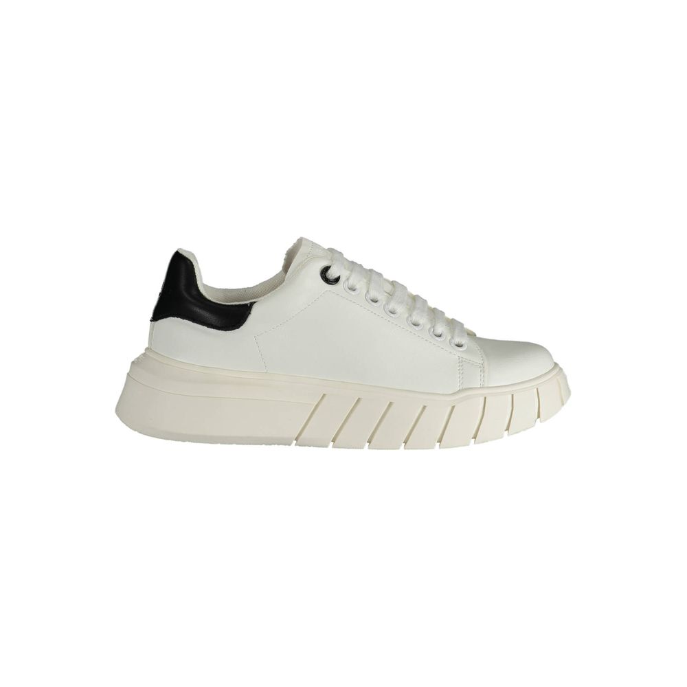 Gaelle Paris Bianco Polyurethane Women Sneaker - Zeiniez