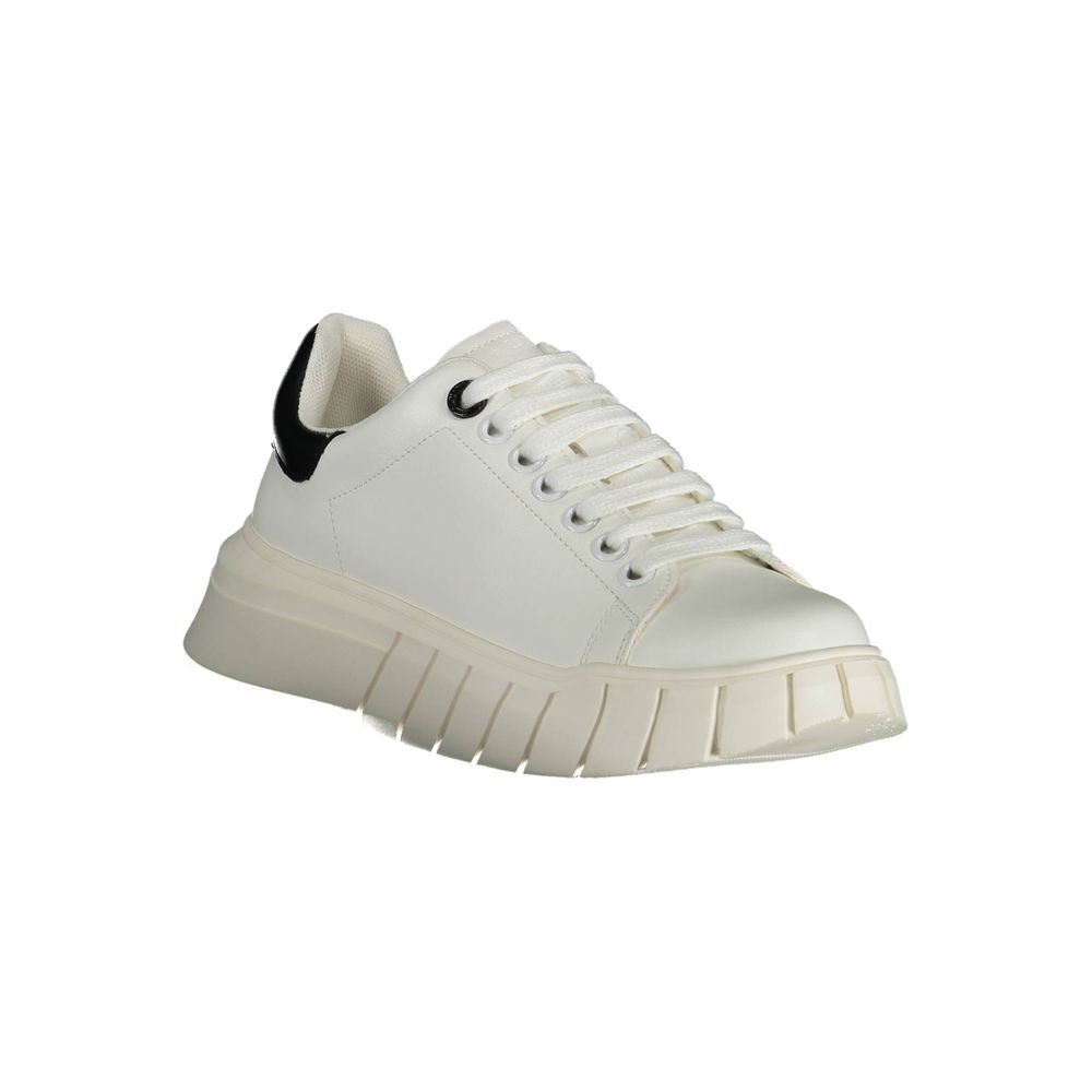 Gaelle Paris Bianco Polyurethane Women Sneaker - Zeiniez