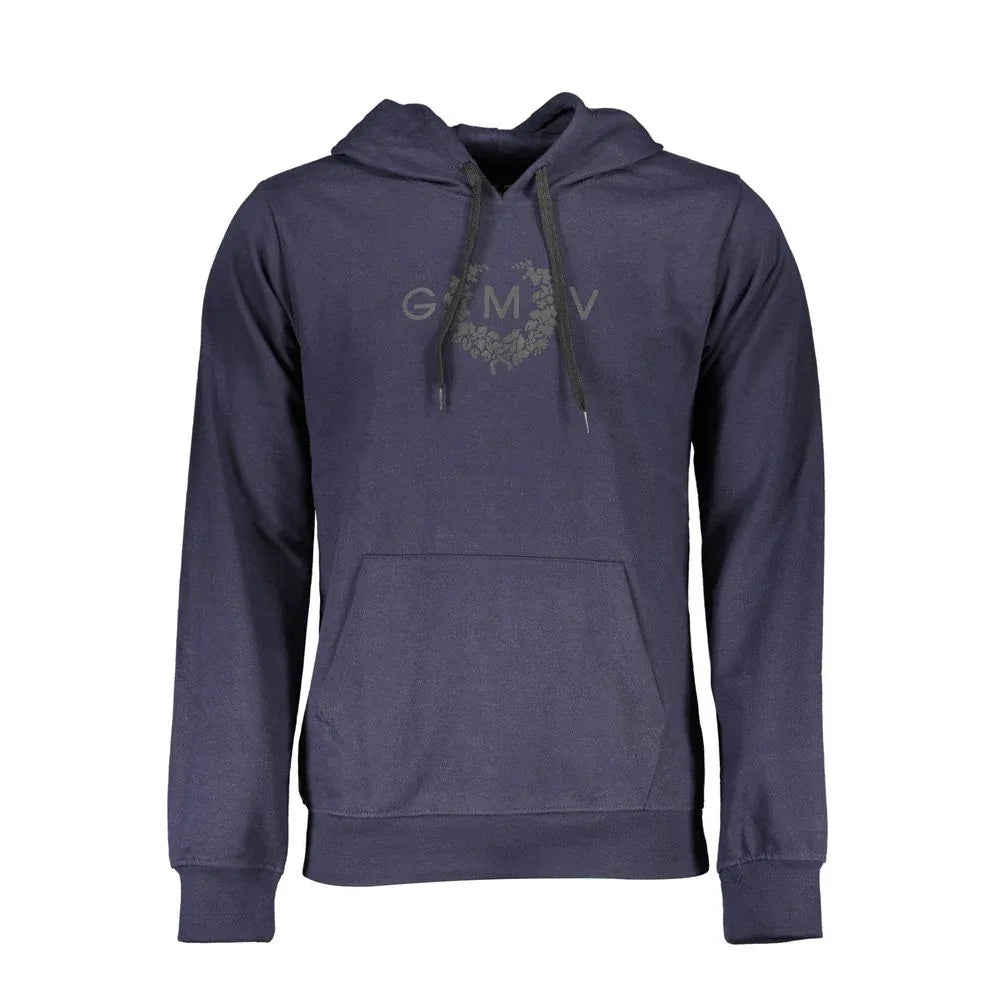 Gianmarco Venturi Blue Cotton Men Hoodie - Zeiniez