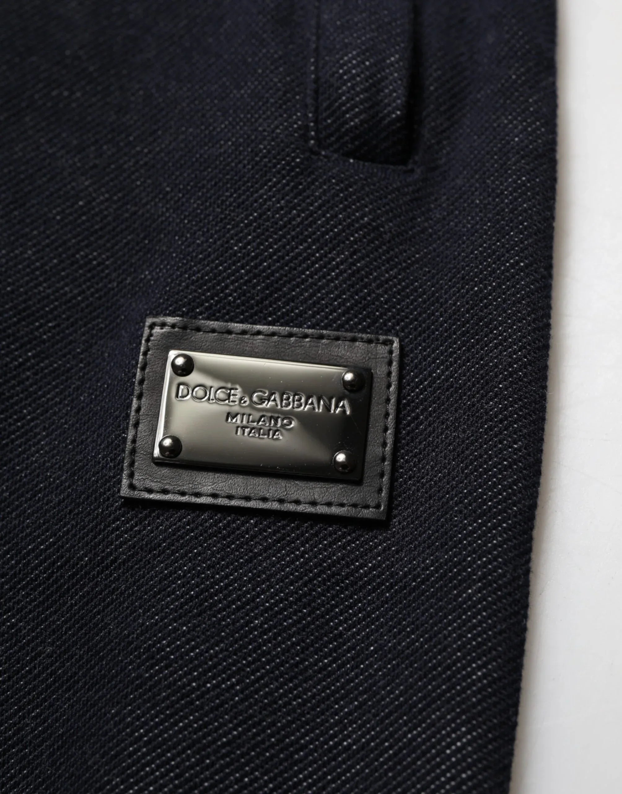 Dolce & Gabbana Black Cotton Blend Drawstring Jogger Jogger Pants - Zeiniez