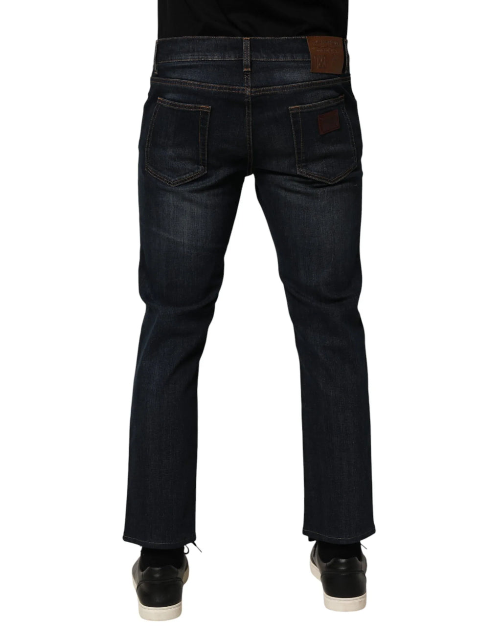 Dolce & Gabbana Dark Blue Cotton Skinny Men Denim Jeans - Zeiniez