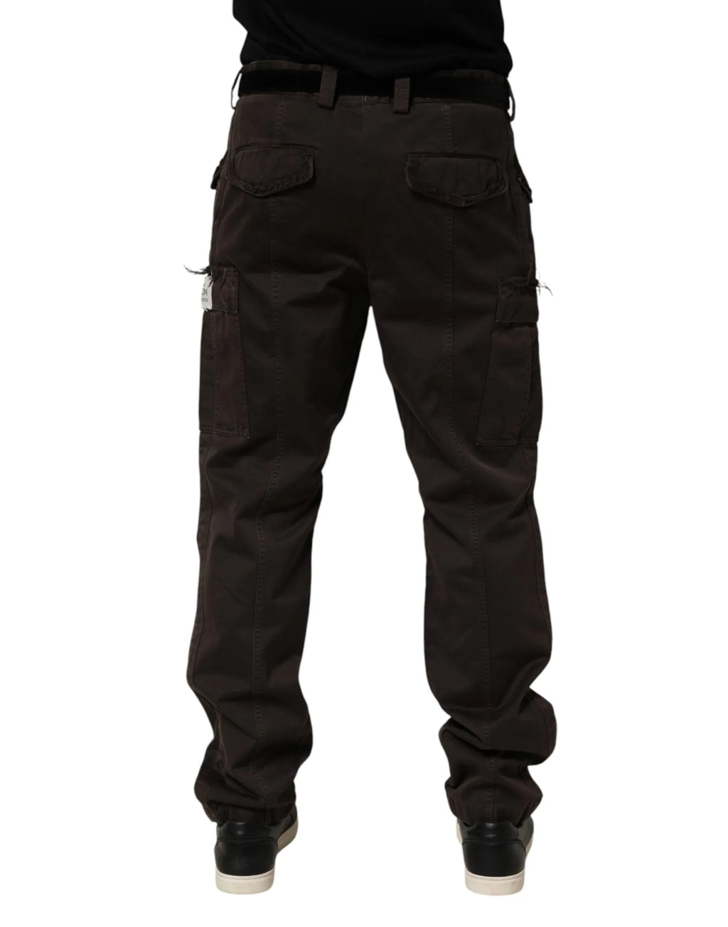Dolce & Gabbana Brown Re- Edition Cotton Men Cargo Pants - Zeiniez