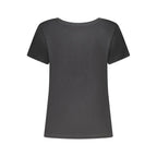 Freddy Black Cotton Women T-Shirt - Zeiniez