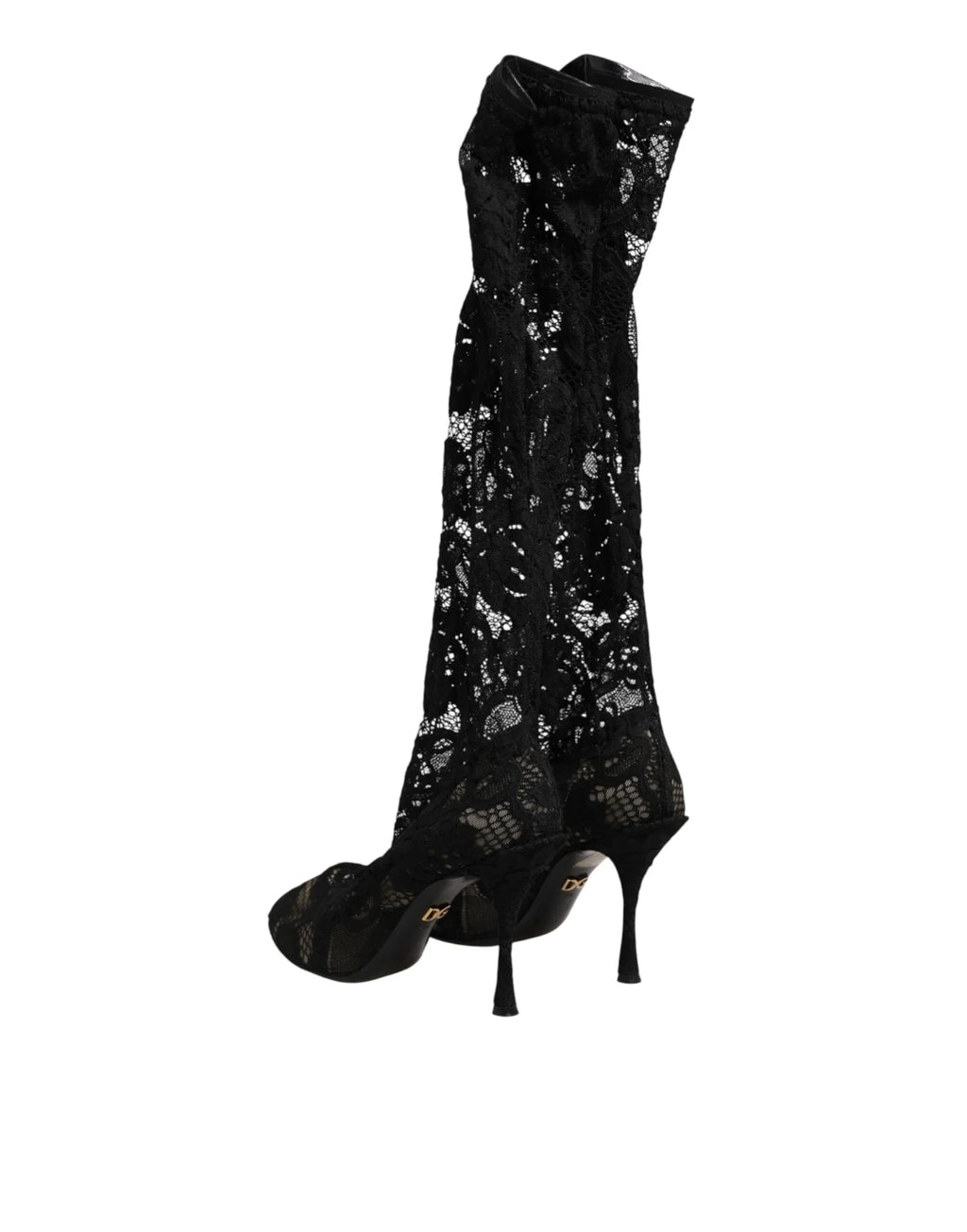 Dolce & Gabbana Black Pumps Taormina Lace Socks Boots Shoes - Zeiniez