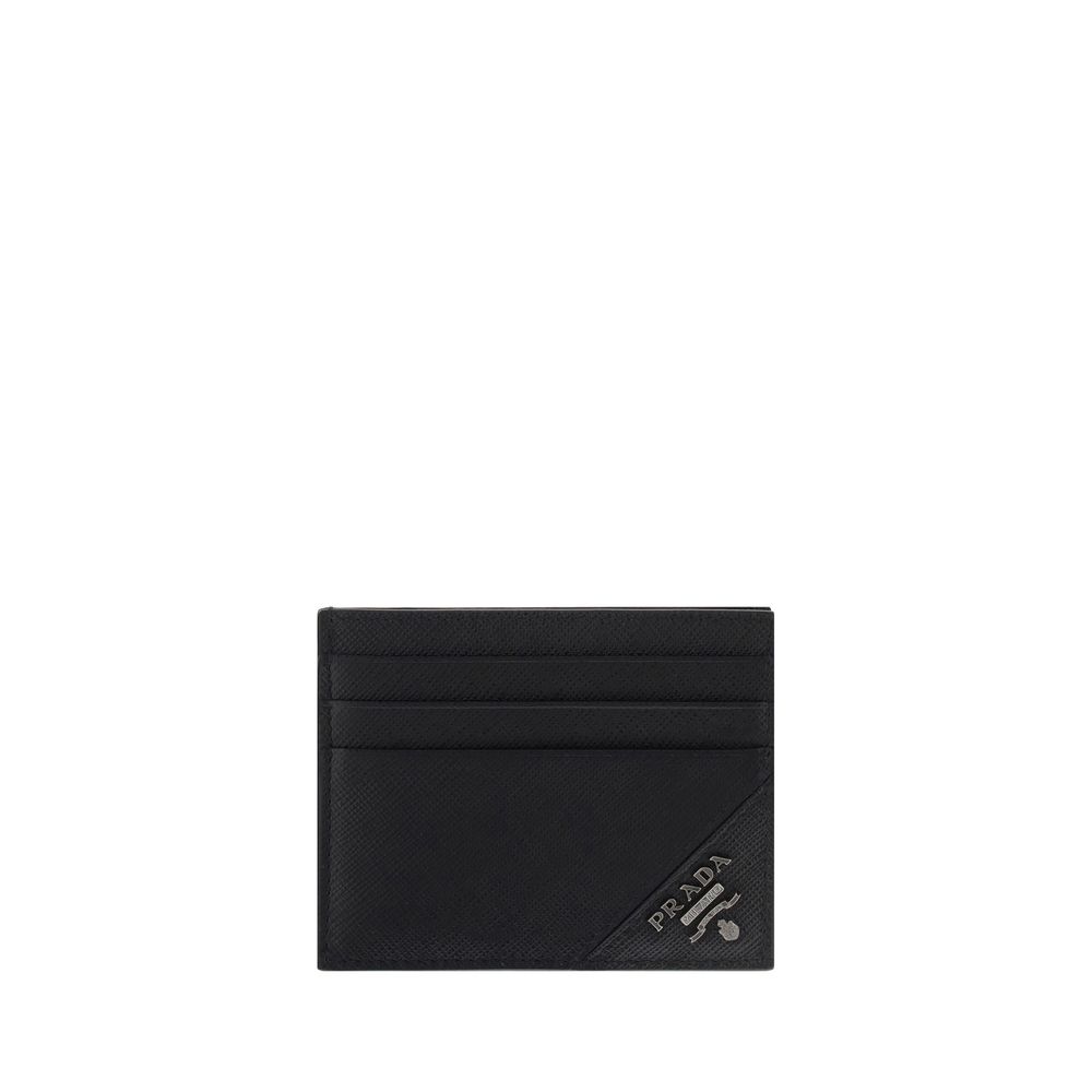 Prada Black Calf Leather Bos Taurus Wallet - Zeiniez