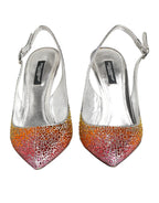 Dolce & Gabbana Multicolor Sequin Slingback Pumps Shoes - Zeiniez