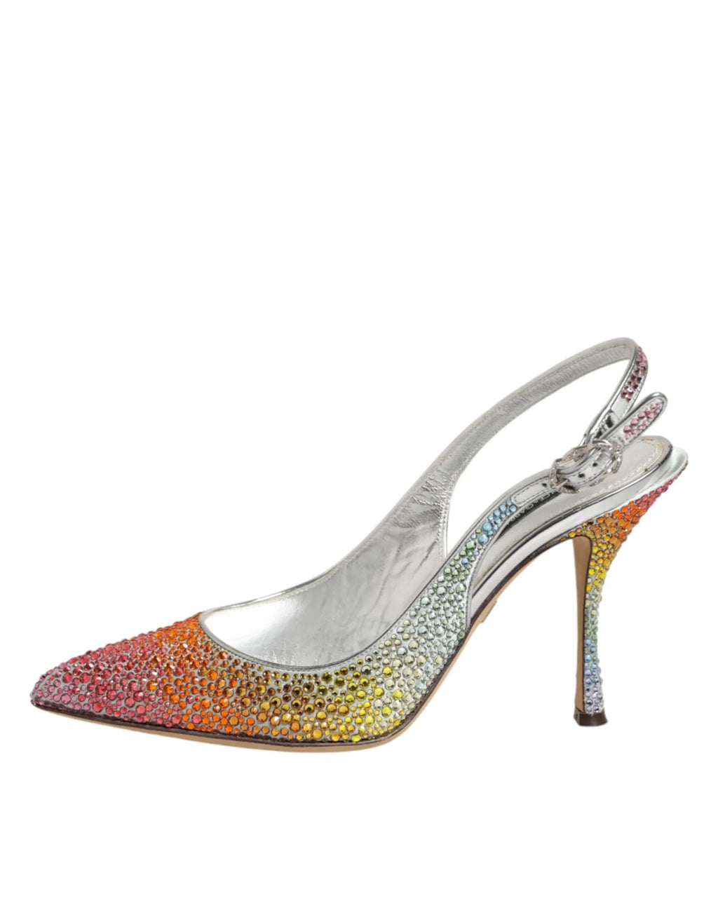 Dolce & Gabbana Multicolor Sequin Slingback Pumps Shoes - Zeiniez