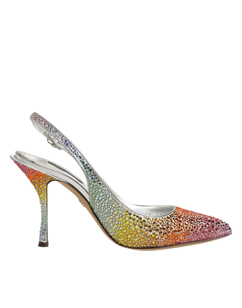 Dolce & Gabbana Multicolor Sequin Slingback Pumps Shoes - Zeiniez
