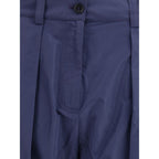 PINKO Blue Polyester Casual Pants