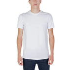 Armani Exchange White Cotton T-Shirt - Zeiniez