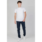 Armani Exchange White Cotton T-Shirt - Zeiniez