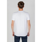 Armani Exchange White Cotton T-Shirt - Zeiniez