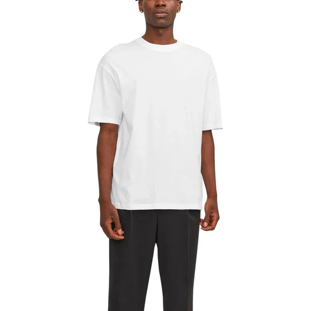 Jack Jones White Cotton T-Shirt - Zeiniez