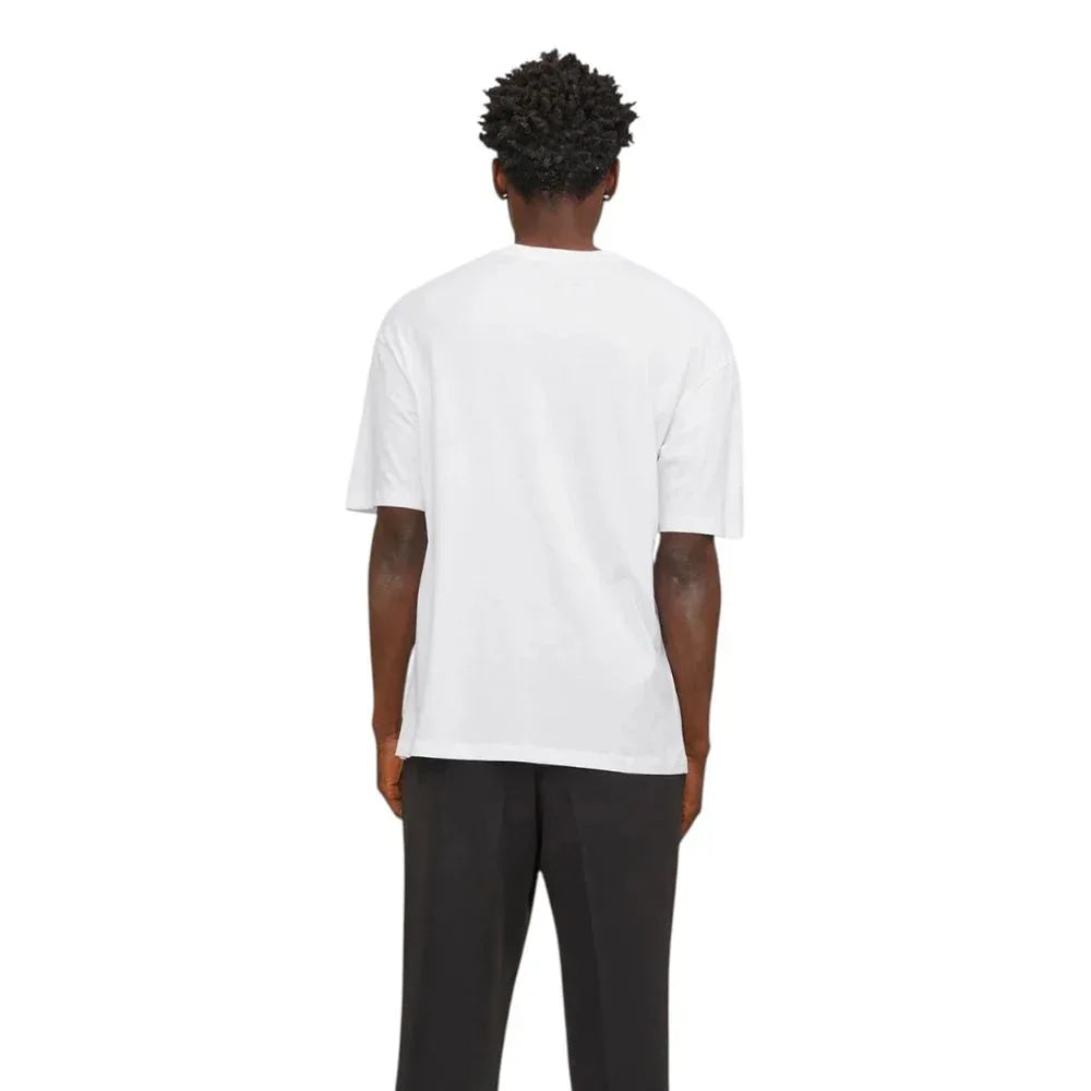 Jack Jones White Cotton T-Shirt - Zeiniez