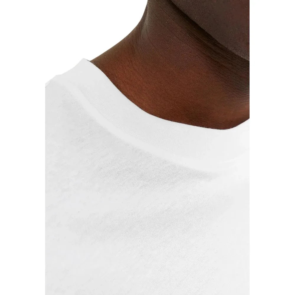 Jack Jones White Cotton T-Shirt - Zeiniez