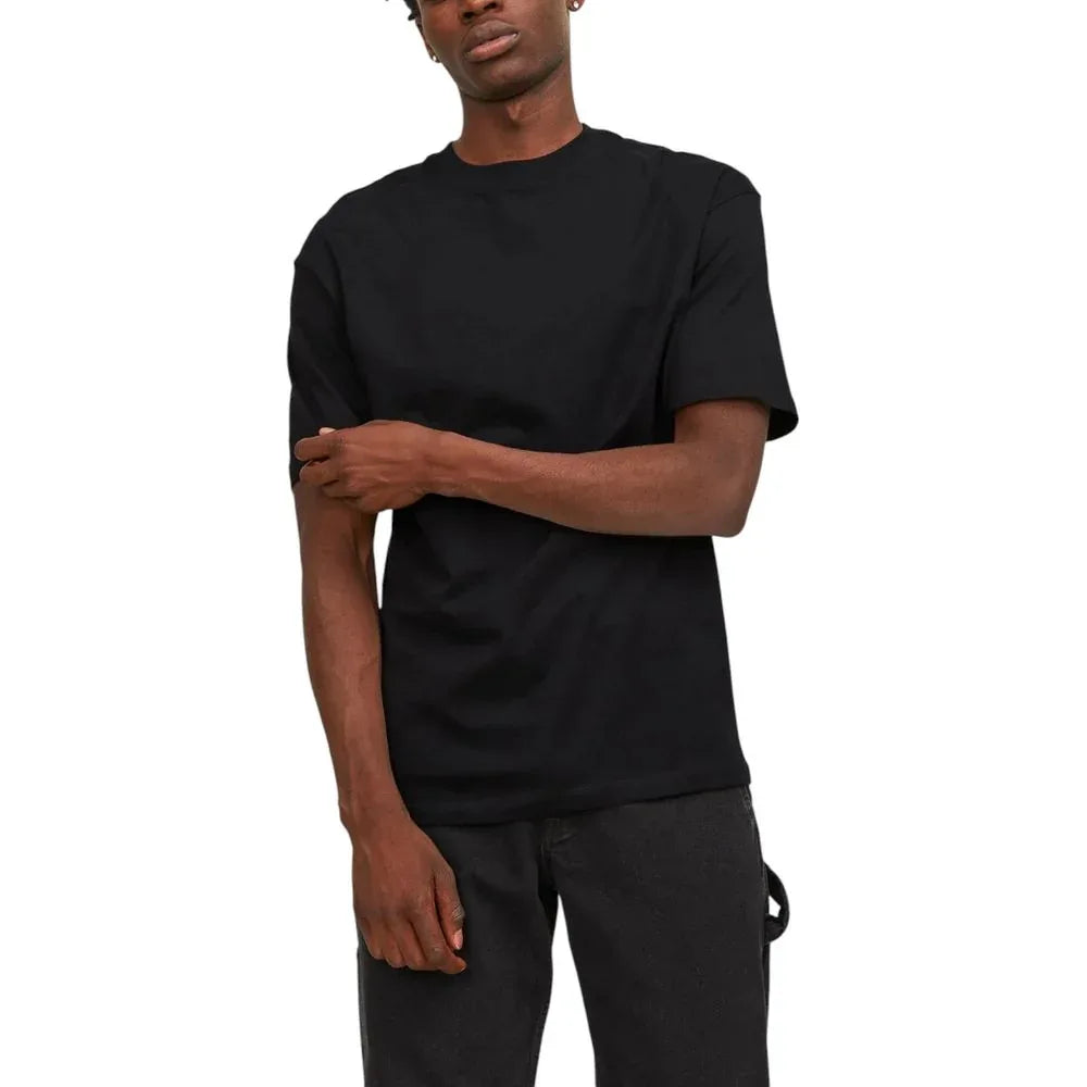 Jack Jones Black Cotton T-Shirt - Zeiniez