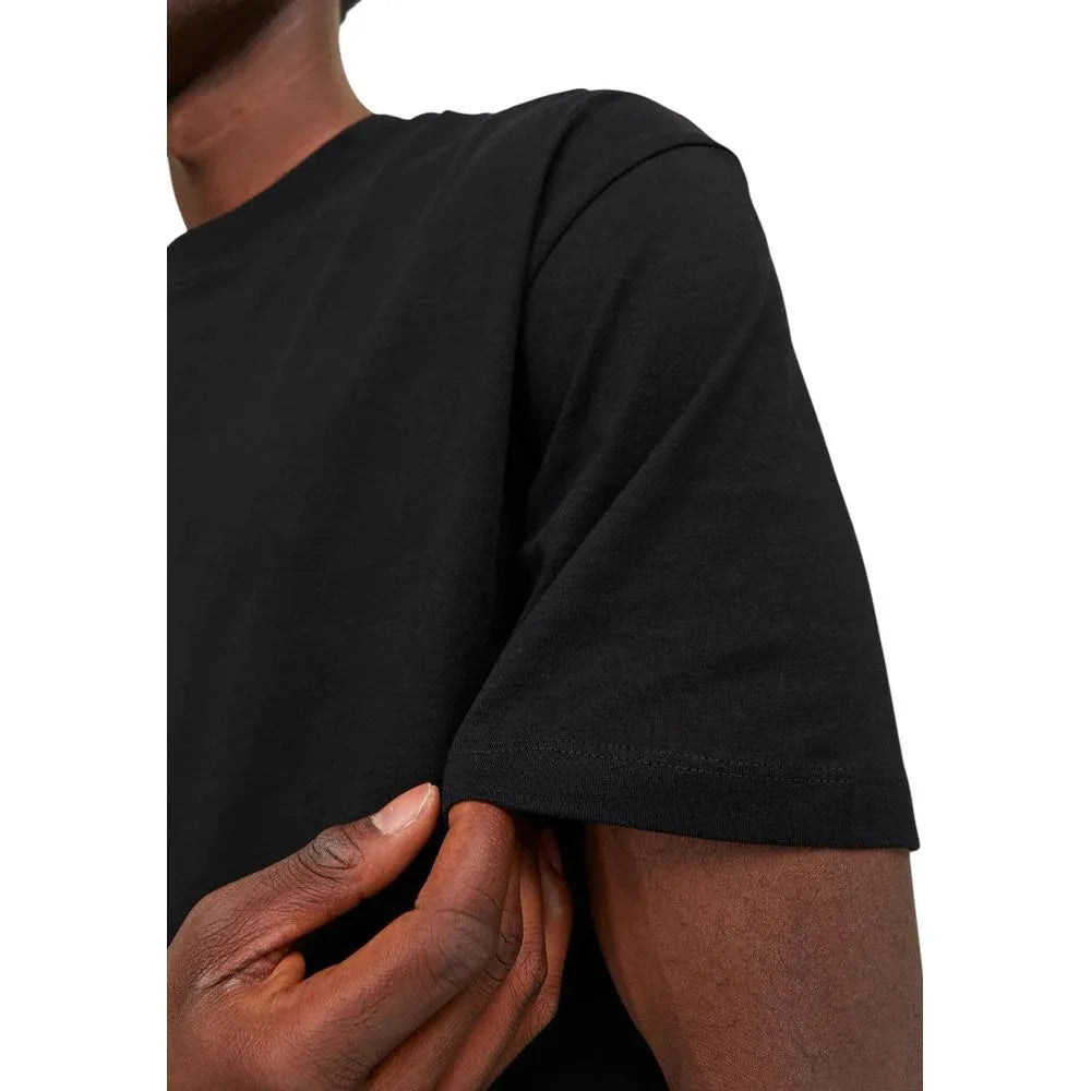 Jack Jones Black Cotton T-Shirt - Zeiniez