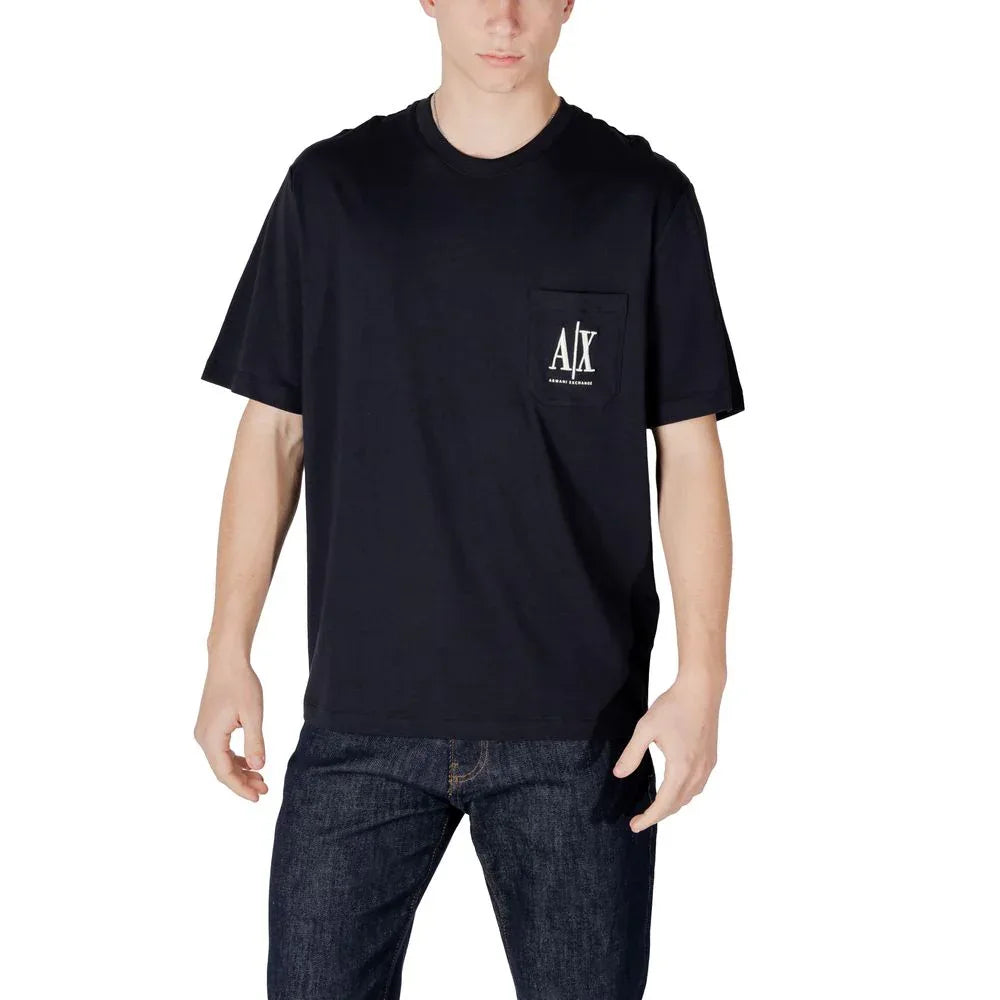 Armani Exchange Blue Cotton Sportswear - Zeiniez