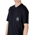 Armani Exchange Blue Cotton Sportswear - Zeiniez