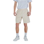 EA7 Emporio Armani Beige Cotton Bermuda Shorts - Zeiniez