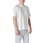 Armani Exchange White Cotton T-Shirt - Zeiniez