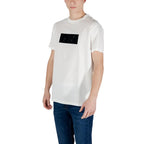 Armani Exchange White Cotton T-Shirt - Zeiniez