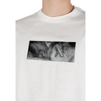 Armani Exchange White Cotton T-Shirt - Zeiniez