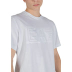 EA7 Emporio Armani White Cotton T-Shirt - Zeiniez