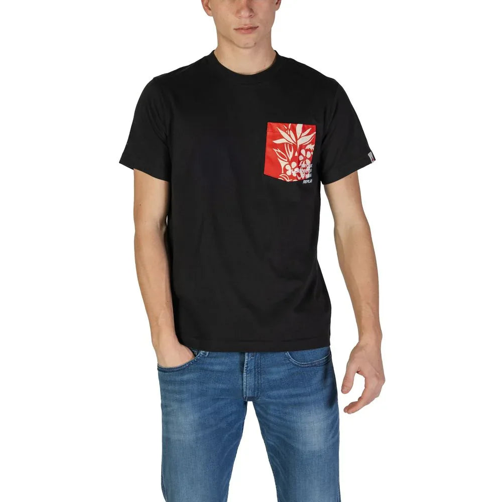 Replay Black Cotton T-Shirt - Zeiniez