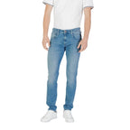 Replay Blue Cotton Skinny Jeans - Zeiniez