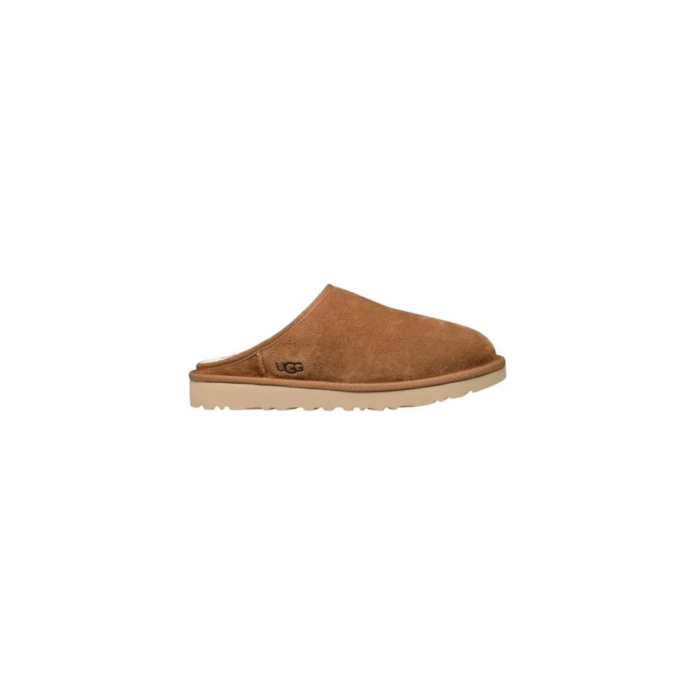 UGG Beige Suede Leather Clogs - Zeiniez