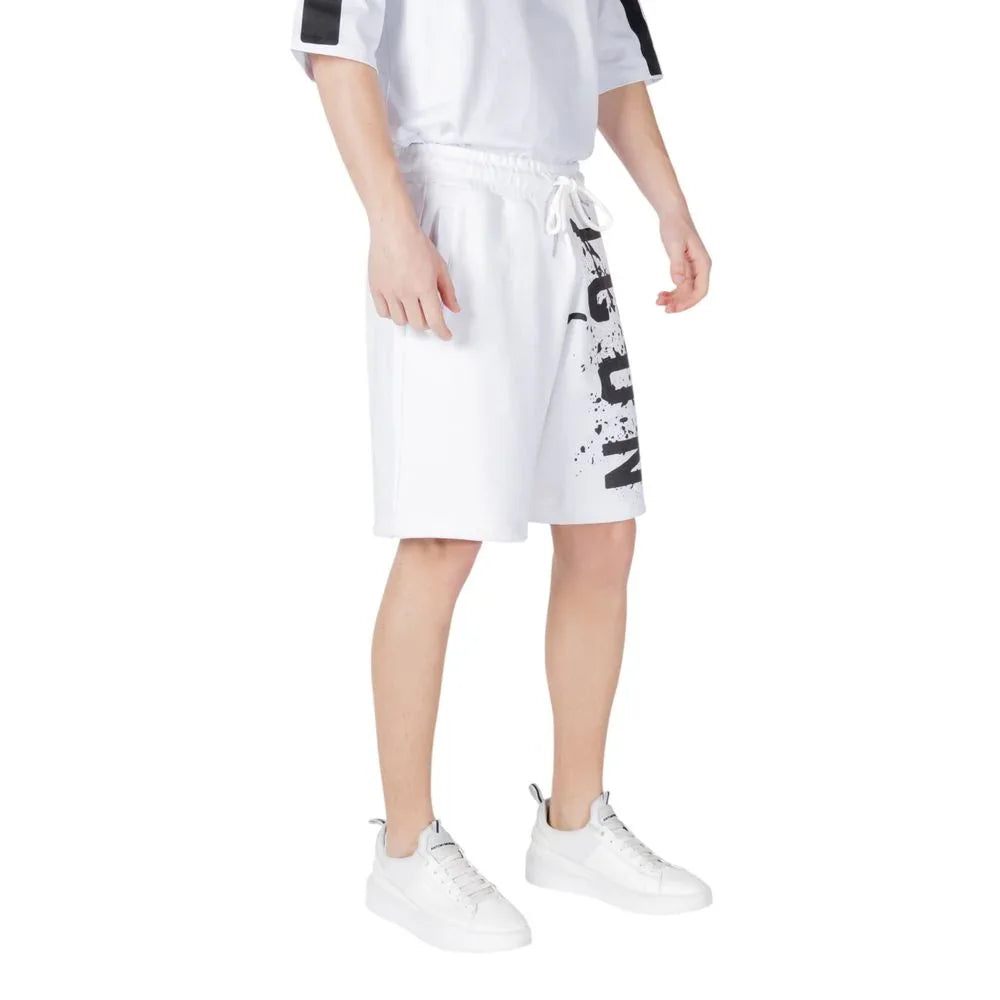 Icon White Cotton Bermuda Shorts - Zeiniez