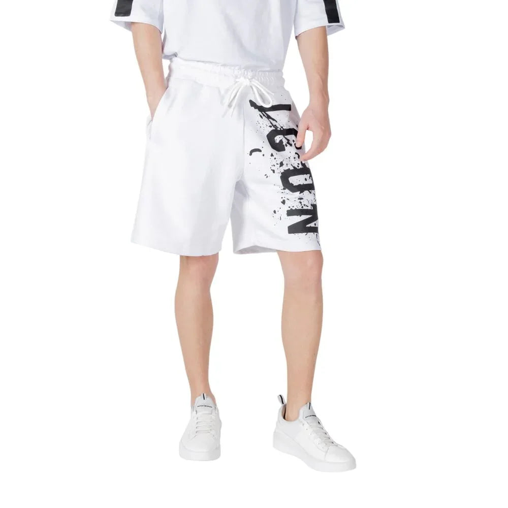 Icon White Cotton Bermuda Shorts - Zeiniez