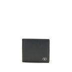 Valentino Garavani Black Calf Leather Bos Taurus Wallet