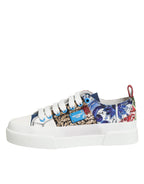 Dolce & Gabbana Multicolor Patchwork Low Top Sneakers Shoes - Zeiniez