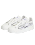 Dolce & Gabbana White Mesh Inserts Low Top Sneakers Shoes - Zeiniez