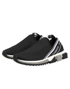Dolce & Gabbana Black Slip On Sorrento Low Top Sneakers Shoes - Zeiniez