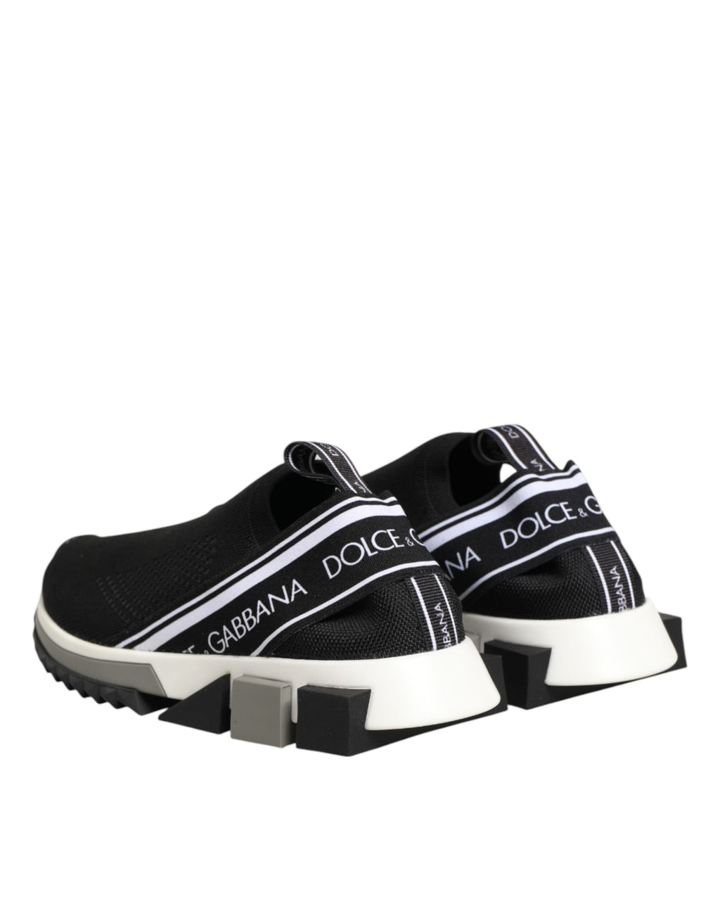 Dolce & Gabbana Black Slip On Sorrento Low Top Sneakers Shoes - Zeiniez