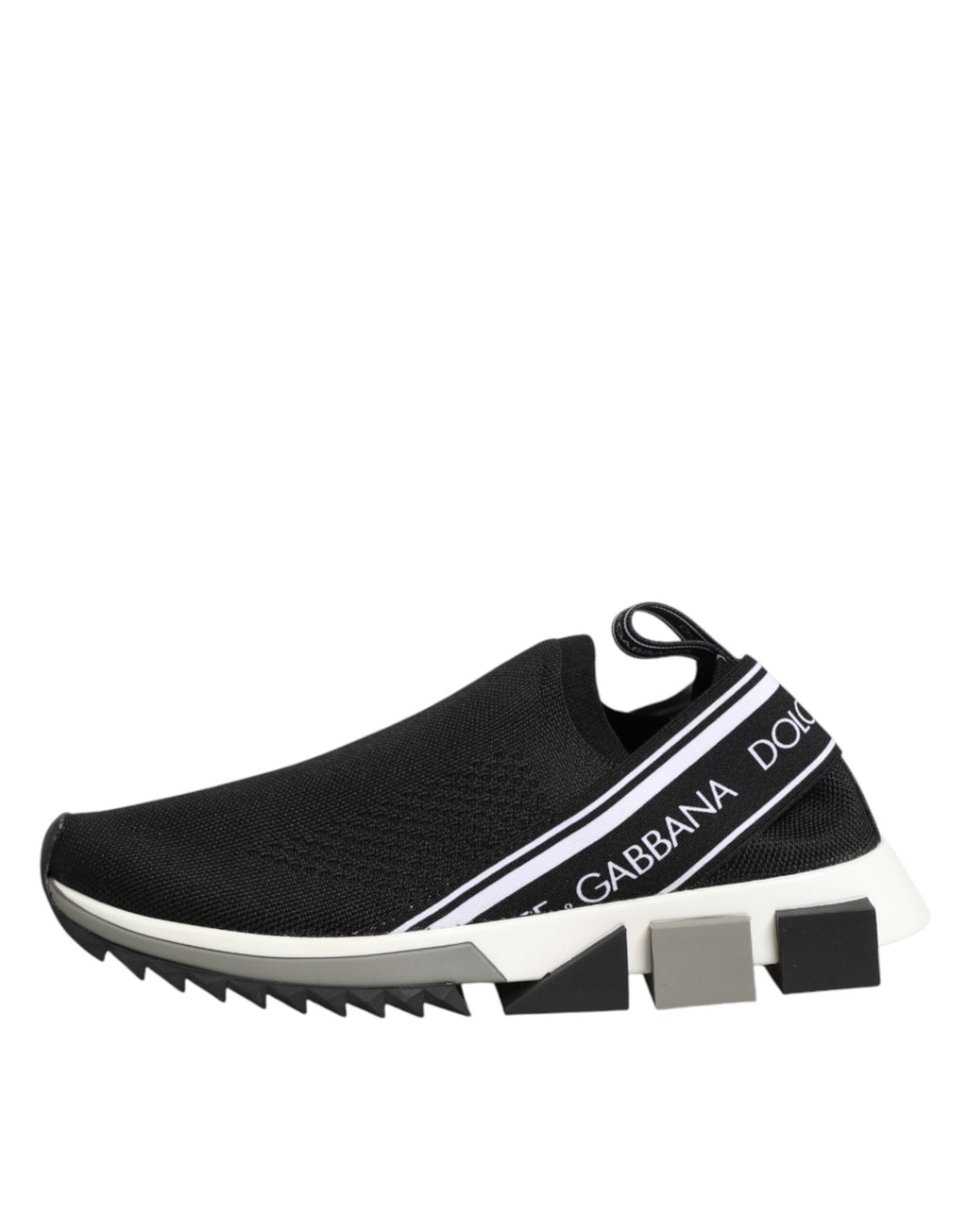 Dolce & Gabbana Black Slip On Sorrento Low Top Sneakers Shoes - Zeiniez
