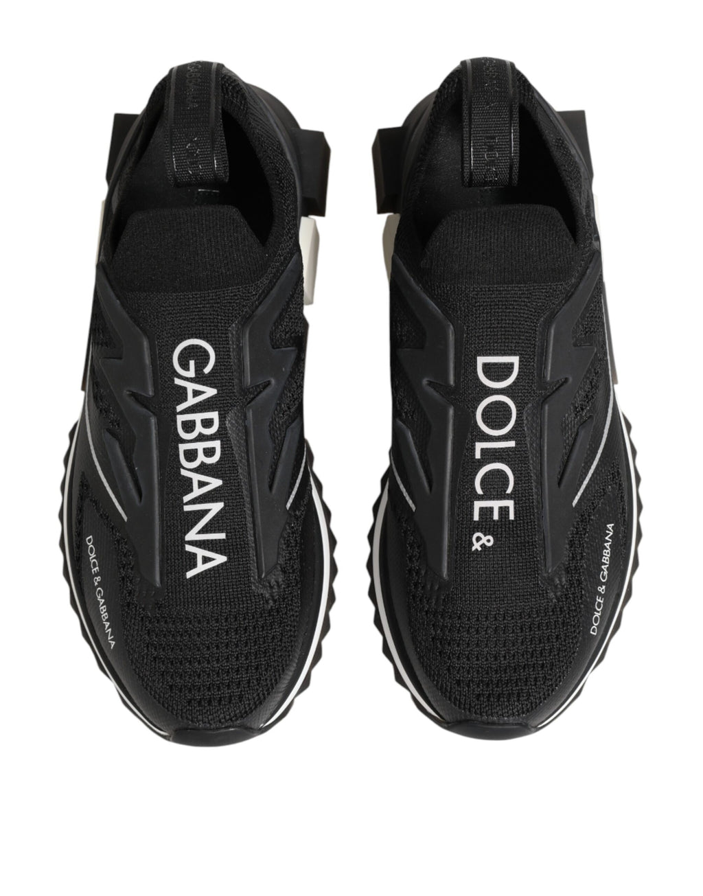 Dolce & Gabbana Black SORRENTO Sport Stretch Sneakers Shoes - Zeiniez