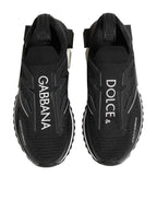 Dolce & Gabbana Black SORRENTO Sport Stretch Sneakers Shoes - Zeiniez