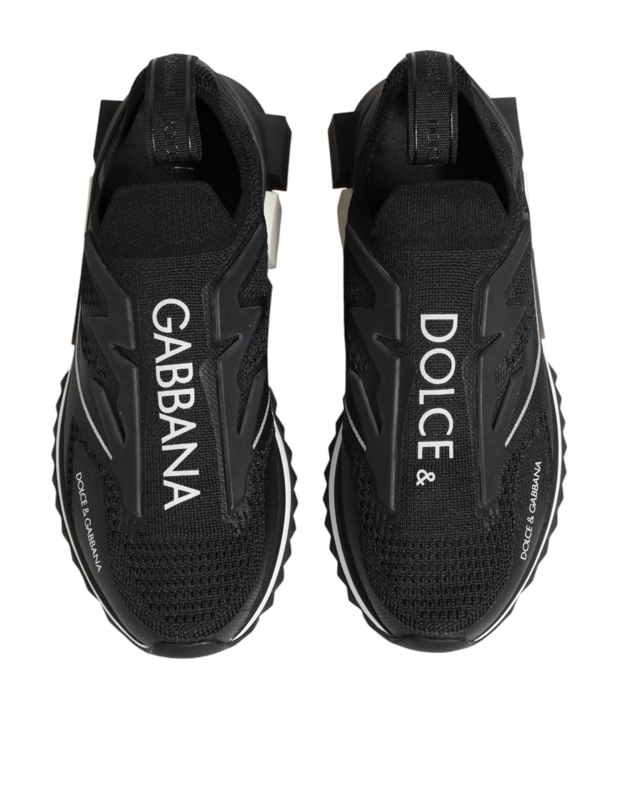 Dolce & Gabbana Black SORRENTO Sport Stretch Sneakers Shoes - Zeiniez